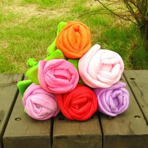 Cartoon Rose Pillow Plush Toy Couple Rose Rag Doll Wedding Press Bed Doll Gift