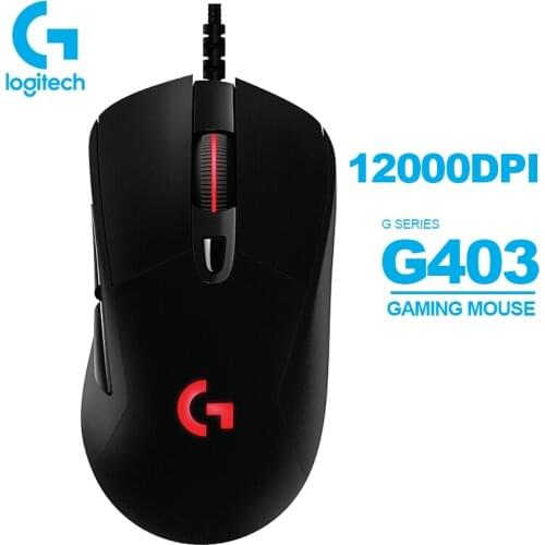 Logitech G403/G403 Hero Gaming Mouse 12000DPI Wired RGB Mouse with 32-bit ARM Support Logitech G HUB for Windows Mac Chrome