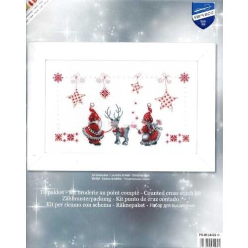Stich Cross Stitch Kits Craft PN-0154476 Christmas Elf 36-24 Counted cross stitch Needlework Embroidery Cross-Stitching