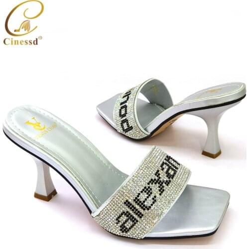 2021 Latest Design High Heels Women Wedding Shoes Nigerian Party Pumps African Sandal Shoes Wedding Shoes Luxury Shoes Women