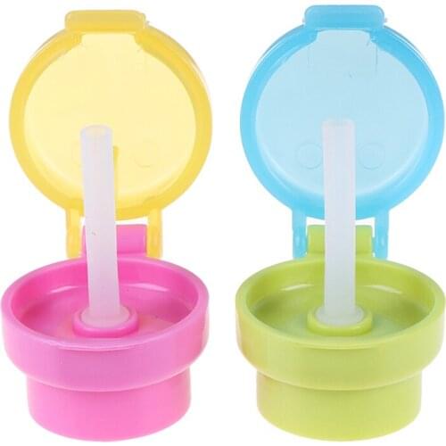Portable No Spill Choke Water Bottle Cups Adapter Cap With Tube Drinking Straw For Baby Infants Kid Easy Hygiene Drink Feeder