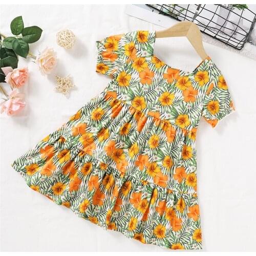 PatPat Toddler Girl Pink flamingos Dress