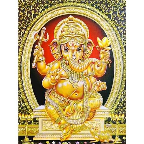 Elephant Head God Ganesha Diamond Painting Religion Portrait Round Full Drill 5D Nouveaute DIY Mosaic Embroidery Cross Stitch