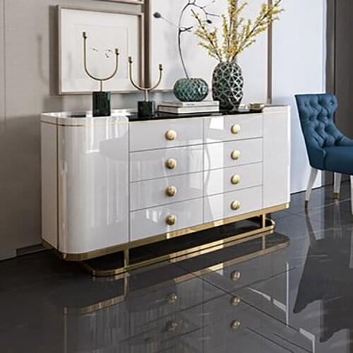 Light luxury post-modern simple American Nordic small apartment marble porch cabinet dining side cabinet restaurant home tea