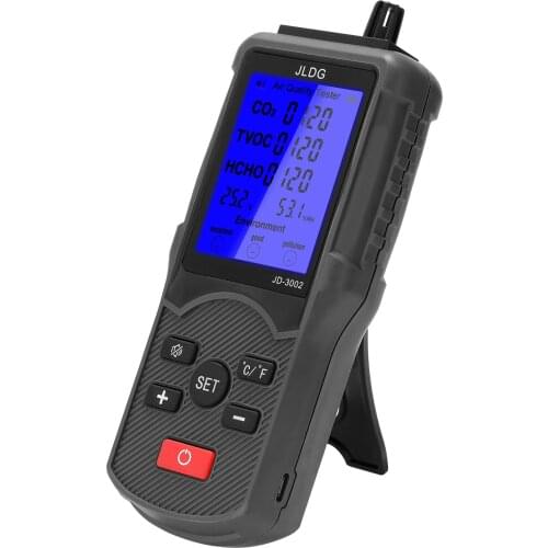 JD-3002 Multifunctional Air Quality Tester CO2 TVOC Meter Temperature Humidity Measuring Device