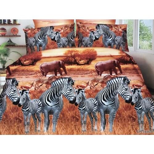 High Quality 3d Dog Tiger Lion Zebra Wolf Bedding Set,western Style Home Textiles Bedcloths 2 Person Quilt Cover Dekbedovertrek