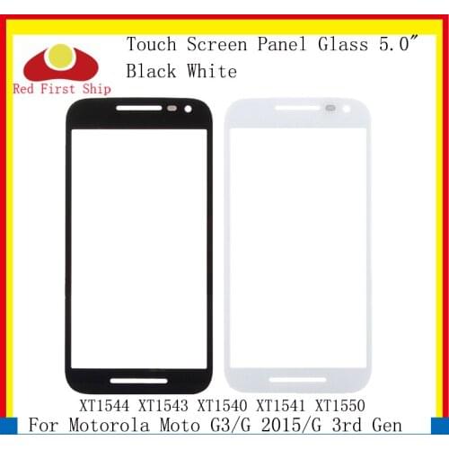 10Pcs/lot Touch Screen For Motorola Moto G3 Touch Panel Front Outer LCD Glass Lens XT1544 XT1543 XT1540 XT1541 XT1550 G3 Panel
