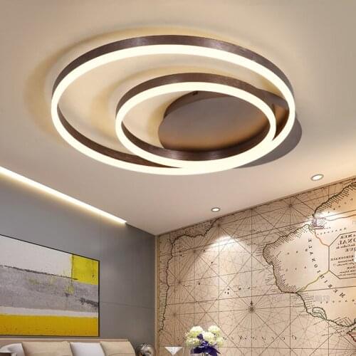 2018 Nordic rings art Modern led ceiling lights for living room bedroom Plafon home Lighting ceiling lamp home lighting fixtures