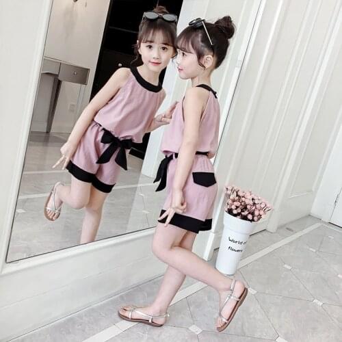 2021 summer Girls clothes Sets fashion print pattern Embroidery Children Tracksuit Children clothing suit baby 2Pcs 2-13 years