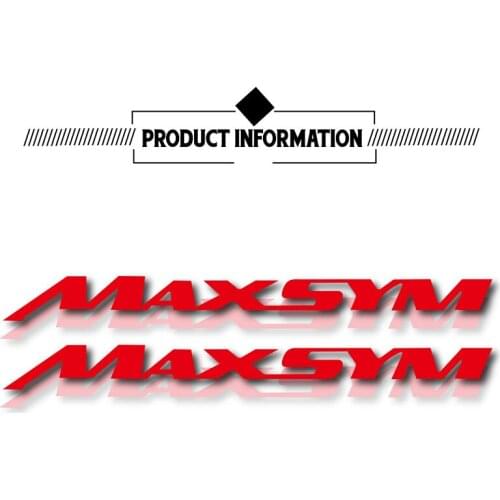 3D car logo sticker reflective waterproof decorative rim fuel tank helmet sticker for sym maxsym MAXSYM 400 600 i