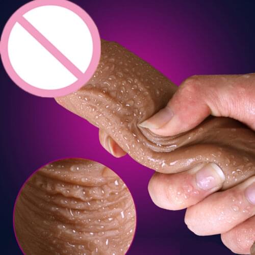 Perfect Inch Huge Realistic Dildo Silicone Penis Dong with Suction Cup Dick Anal Sexual For Women Masturbation Lesbain Sex Toy