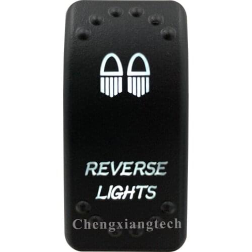 Car Boat SUV UTV RV Truck-White Led -5 Pins-On Off-Reverse Lights-Fan-Rocker Switch-12v 24v-Overload Protection-IP66