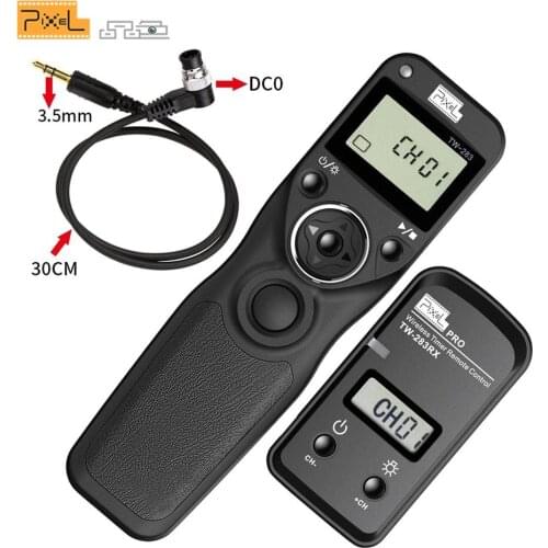Pixel TW-283 DC0 Camera Wireless Timer Remote Shutter Release Control Cable For Nikon D800E D800 D810 D810A D700 D500 D5 D200