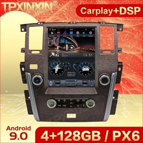 Carplay 2 Din Android 9 Tesla Multimedia Stereo For Nissan Patrol 2010 2011 2012 2013 2014 2015 2016 2017 2018 BT Navi Head Unit