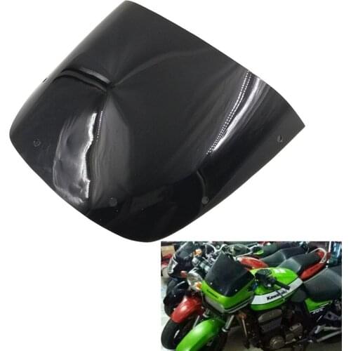 For Kawasaki ZRX1100 1999-2000 ZRX1200 2001-2005 ZRX 1100/1200 Black ABS Street Bike Windshield Windscreen Deflector Front Glass