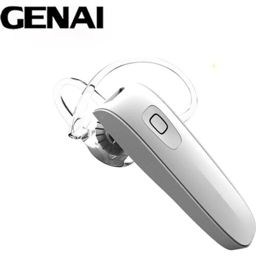 GENAI Hands Free Handsfree Auriculares Mini Bluetooth Headset Earphone For Phone Cordless Blutooth Wireless Headphone Earpiece