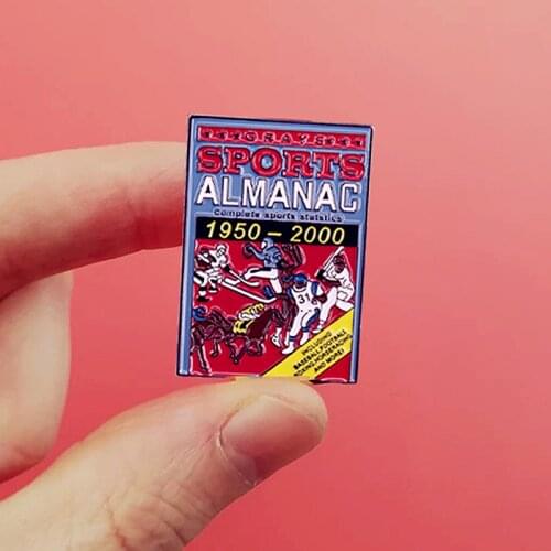 Grays Sports Almanac Back to Future Brooch Pins Enamel Metal Badges Lapel Pin Brooches Jackets Jeans Fashion Jewelry Accessories