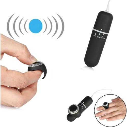 Finger Ring Wireless Remote Control Bullet Vibrator 10 Mode Vibrating Nipple Clitoris Stimulator Vibrator Sex Toys for Women Sex