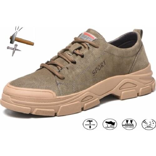 Steel Cap Shoes Waterproof Work Safety Shoes Men Boots Outdoor Sneakers Non-slip Construction Industrial Indestructible Shoes