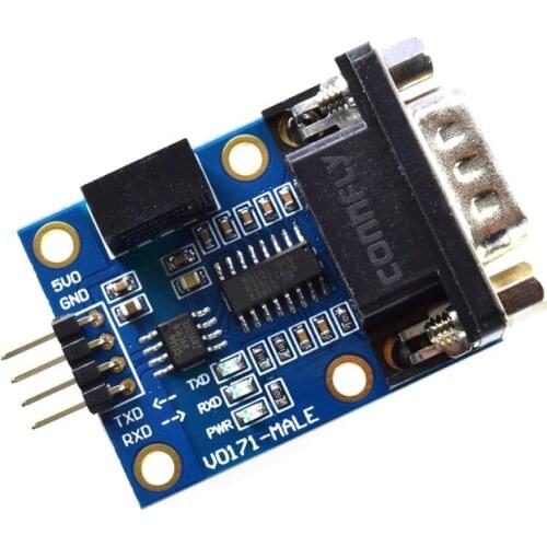 Milling edge gold RS232 SP3232 Male serial port rs232 to ttl to rs232 Power signal isolation module ADI ADUM3201 MORNSUN B0505S