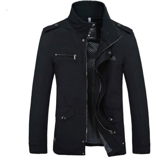 Man Jackets Zipper Warm Cotton-Padded Clothes Coat New Arrival Male Jacket Slim Fit High Quality Mens Spring Clothing