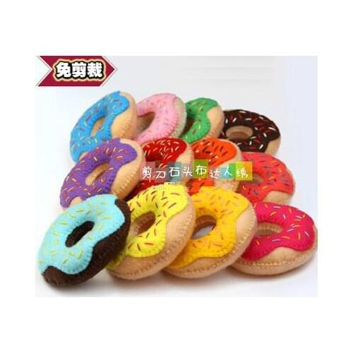 Donuts Fabric Felt kit Non-woven cloth Craft DIY Sewing set Felt Handwork Material DIY needlework supplies