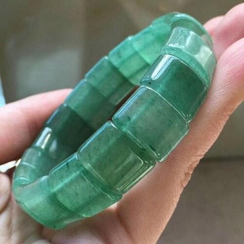 Wholesale JoursNeige Green Natural Stone Bracelets Refreshing Hand Row Lucky