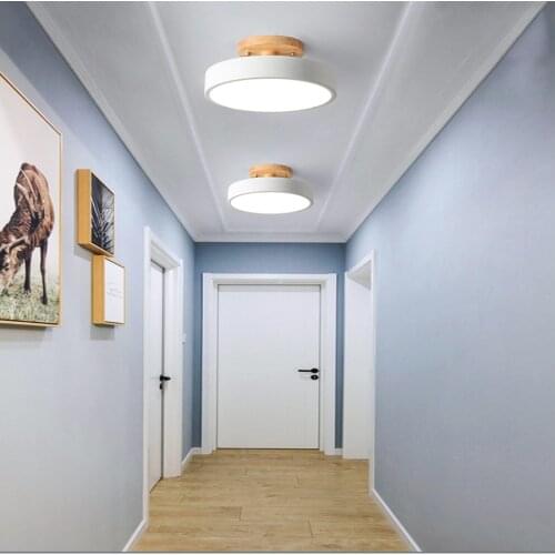 Ceiling lamp indoor chandeliers 220v decorative Livingroom modern nordic diningroom bedroom Wooden light corridor porch balcony