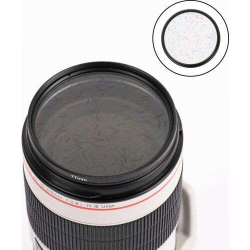 77mm Star Filter Flare Camera Lens Classic Anamorphic Accessories Supplies for DSLR Micro SLR Cameras Video Shooting Photography