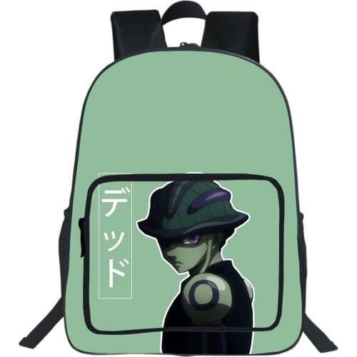 19 Inches Hunter X Hunter School Bag Students Large Capacity Backpack Kids Fashion Anime Printed Bookbag Teens Daily Backpack