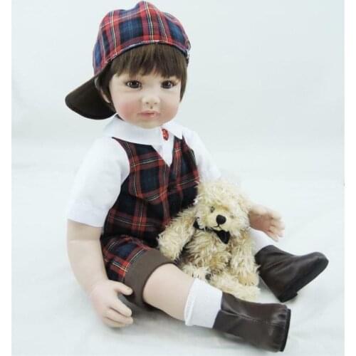 Handmade Silicone Alive Bebe Nursery 22'' Reborn Girl Boy Alex Baby Toddler Gift Fashion Doll Interactive Stuffed Dolls