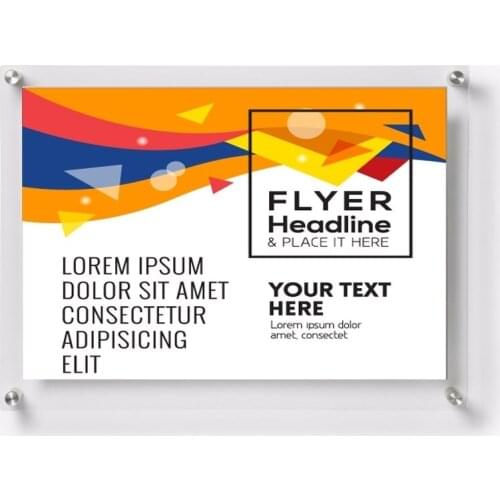 Pack/5units) A3 Clear Acrylic Photo Picture Frame For Floor Standing Sign Holders (just The Acrylic Frame ,not Include Stand)