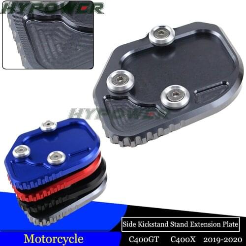 Motorcycle foot rest New Side Stand Pad Extension Plate for BMW C400X C400GT 2019 2020 K51 C 400X C400GT 2019 2020 2021
