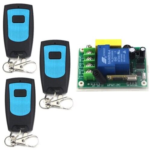 Power Switch AC220V 30A 1 Channel Wireless Remote Control Switch System Home Automation SKU: 5328