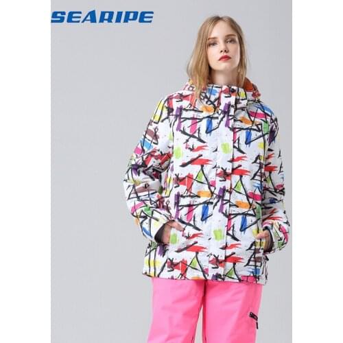 SEARIPE Winter Ski suit Women Brands High Quality Ski Jacket And Pants Snow Waterproof Windproof Skiing And Snowboarding Suits