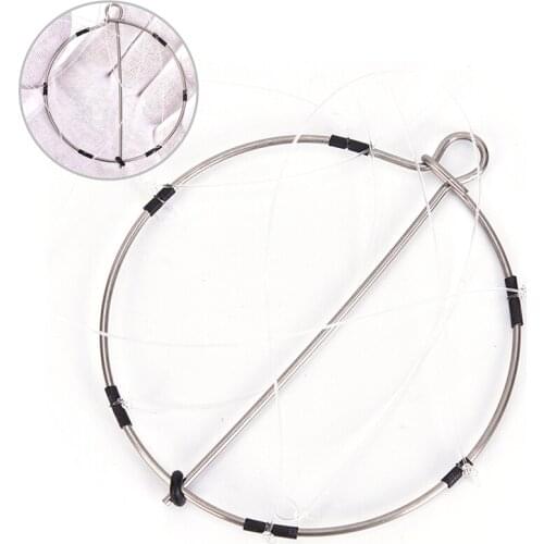 Fishing Shrimp Crab Cast Trap 1pcs 6-Ring Portable Catch Crabs Tool Set