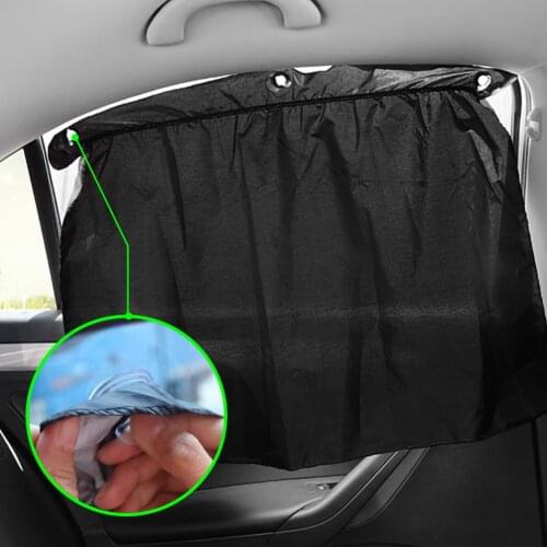 2021 Automotive UV Protection Sunshade Suction Cup Fixed Car With Sunshade Silver Coated Double-sided Sunscreen Car Curtain