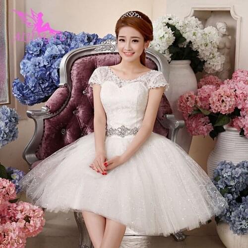 AIJINGYU Dresses Princess Indian Gowns Marriage 2021 Buy Petite Plus Size Wedding Wear For Bride