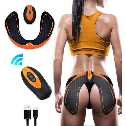 Wireless Remote Hips Trainer EMS Electric Muscle Stimulator USB Smart Fitness Toner Buttocks Lifting Toner Slimming Equipment
