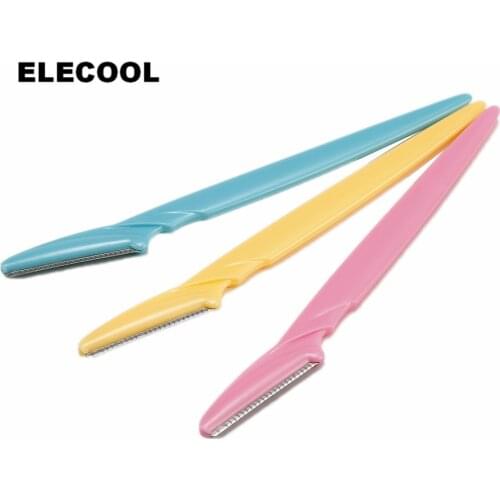 ELECOOL 3 pcs/Lot Eyebrow Trimmer Face Eyebrow Hair Shaver Remover Blade Razor Epilator Makeup Beauty Tools For Women