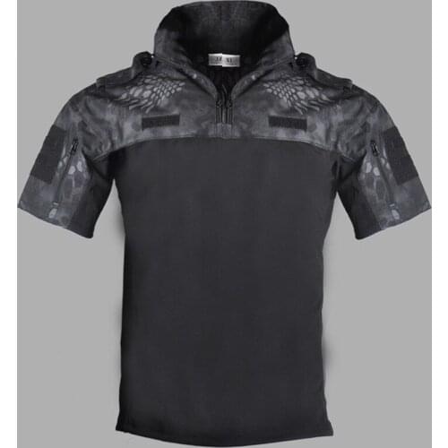 Summer Combat T-shirts Men Camouflage Breathable Special forces training Tactical T-shirt Outdoor sports Hiking Military T shirt