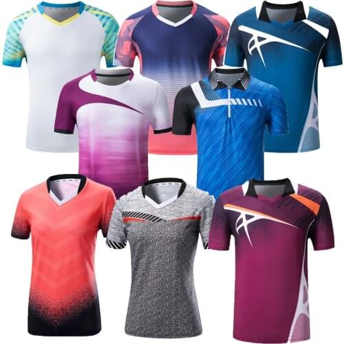 2020 Badminton Shirts Sports t shirts Men , Women Quick Dry Breathable Table Tennis T-shirts Running shirt Fitness Tennis Shirts