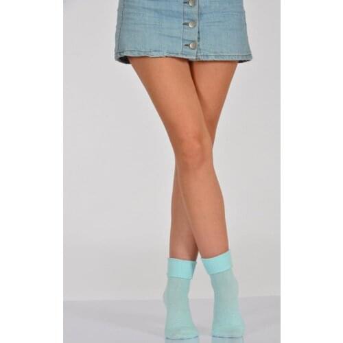 Idilfashion Curling Female Socket Stocking-Blue-B-ART015 (3'LÜ PACKAGE)