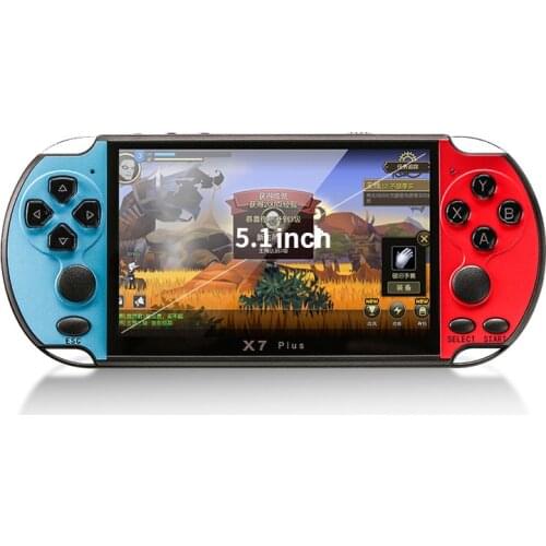 Portable Full Color 5.1 Inch HD Screen 8G Handheld MP5 Music Video Game Controller Player Retro Consola X7 Plus Game Console