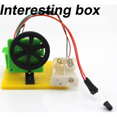 Infrared remote control experiment No. 001 steam maker education and training, scientific exploration of assembly materials