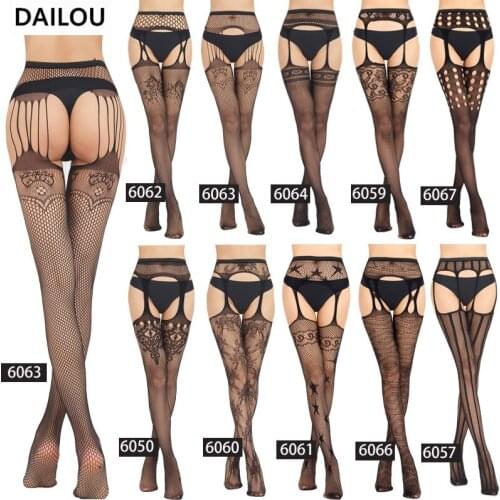 New Kawaii Sexy Pantyhose Woman Sweet Lace Fishnet Stockings Black Sexy Trendy Underwear Knee High Socks Bonas Christmas Gifts