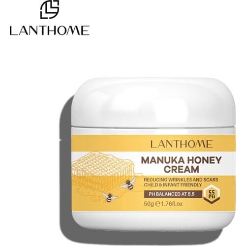 Lanthome Manuka Honey Cream Acne Acne Anti-wrinkle Anti-aging Reduces Crows Feet Moisturizes and Tightens The Skin 30g