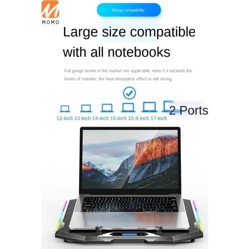 Fan Radiator Bracket Computer Gaming Notebook Mute Cooling Suitable for HP Apple Lenovo Dell Cooling Pad Row Board