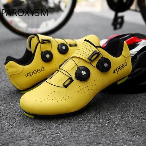 PAROXYSM Double Buckles Cycling Shoes MTB Road Bike Shoes Breathable Self-Locking Bicycle Shoes Professional Cycling Sneaker