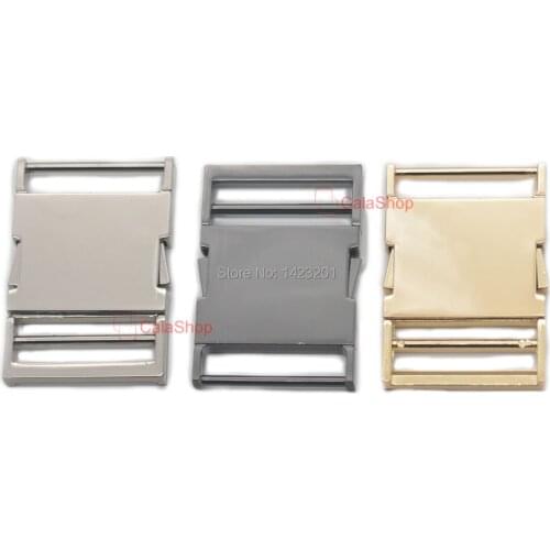 1/3/5 Pcs / Lot Metal 38mm 1.5" Buckle Side Release Paracord Bracelet Bag Purse Strap Webbing Backpack